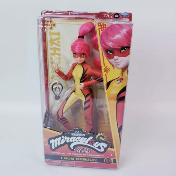 Miraculous World Ladybug Shanghai Fei Lady Dragon Doll Exclusive 2023~ 10.5" New - Picture 1 of 2
